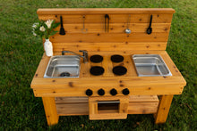 Load image into Gallery viewer, Centered Simple Kitchen with Oven (Stainless steel sinks and faucet)