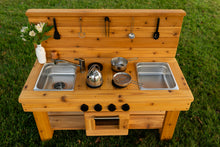 Load image into Gallery viewer, Centered Simple Kitchen with Oven (Stainless steel sinks and faucet)