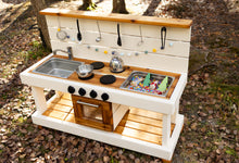 Load image into Gallery viewer, Fancy Painted Centered Oven Mud Kitchen