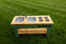 Load image into Gallery viewer, Painted Simple Mud Kitchen (with shelf)