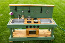 Load image into Gallery viewer, Fancy Painted Centered Oven Mud Kitchen