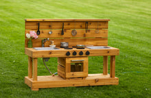 Load image into Gallery viewer, Fancy Centered Mud Kitchen with Oven