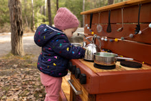 Load image into Gallery viewer, Fancy Painted Mud Kitchen with Oven (Left Sinks)
