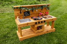 Load image into Gallery viewer, Fancy Centered Mud Kitchen with Oven