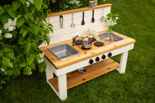 Load image into Gallery viewer, Painted Simple kitchen with backsplash & shelf (Centered)