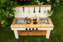 Load image into Gallery viewer, Painted Simple kitchen with backsplash & shelf (Centered)