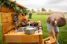 Load image into Gallery viewer, Fancy Centered Mud Kitchen with Oven