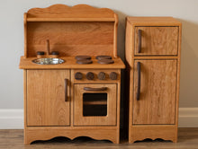 Load image into Gallery viewer, Cherry Hardwood Play Fridge - Handmade in Canada