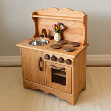 Load image into Gallery viewer, Cherry Hardwood Play Kitchen - Handmade in Canada
