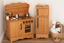 Load image into Gallery viewer, Cherry Hardwood Play Fridge - Handmade in Canada