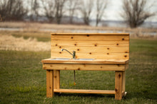 Load image into Gallery viewer, Simple kitchen with backsplash & shelf (Left Sinks)
