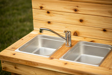 Load image into Gallery viewer, Simple kitchen with backsplash & shelf (Left Sinks)