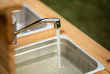 Load image into Gallery viewer, Simple kitchen with backsplash & shelf (Left Sinks)