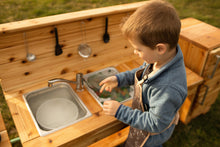 Load image into Gallery viewer, Simple kitchen with backsplash & shelf (Left Sinks)