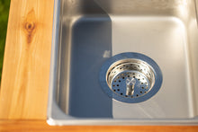 Load image into Gallery viewer, Painted Simple kitchen with backsplash & shelf (Left Sinks)