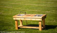 Load image into Gallery viewer, Centered Simple Mud Kitchen (with shelf)