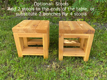 Load image into Gallery viewer, Indoor/Outdoor Harvest Table with Bench