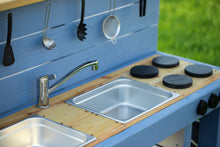 Load image into Gallery viewer, Fancy Painted Mud Kitchen with Oven (Left Sinks)