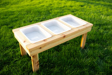 Load image into Gallery viewer, Indoor/Outdoor Triple Bin Sensory Table
