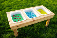 Load image into Gallery viewer, Indoor/Outdoor Triple Bin Sensory Table