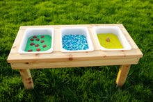 Load image into Gallery viewer, Indoor/Outdoor Triple Bin Sensory Table