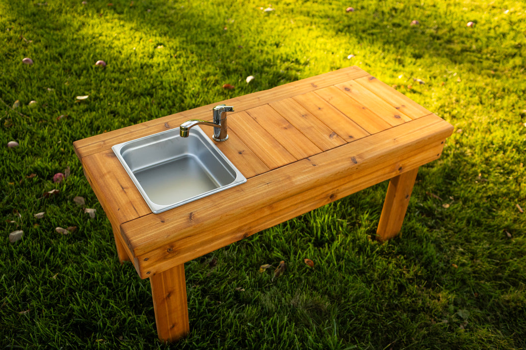 One Sink Simple Mud Kitchen