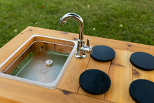 Load image into Gallery viewer, Centered Simple Mud Kitchen (Clear Sinks)
