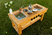 Load image into Gallery viewer, Centered Simple Mud Kitchen (Clear Sinks)
