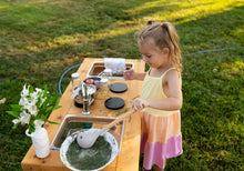 Load image into Gallery viewer, Centered Simple Mud Kitchen (Clear Sinks)
