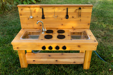 Load image into Gallery viewer, Centered Simple Kitchen with Backsplash (Clear Sinks)
