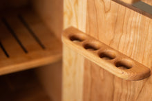 Load image into Gallery viewer, Cherry Hardwood Play Fridge - Handmade in Canada
