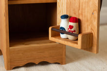 Load image into Gallery viewer, Cherry Hardwood Play Fridge - Handmade in Canada
