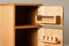 Load image into Gallery viewer, Cherry Hardwood Play Fridge - Handmade in Canada
