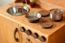 Load image into Gallery viewer, Cherry Hardwood Play Kitchen - Handmade in Canada
