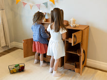 Load image into Gallery viewer, Cherry Hardwood Play Fridge - Handmade in Canada
