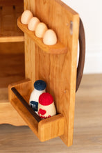 Load image into Gallery viewer, Cherry Hardwood Play Fridge - Handmade in Canada
