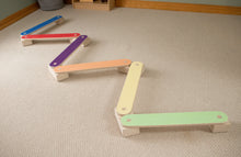 Load image into Gallery viewer, Rainbow Wooden Balance Beams
