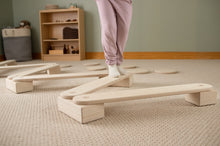 Load image into Gallery viewer, Natural Wooden Balance Beams
